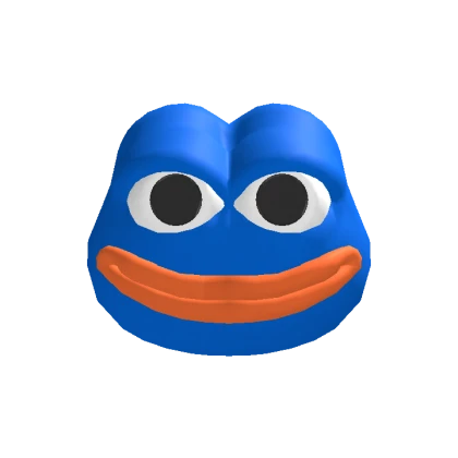 Blue Frog Meme Head