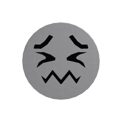 Recolorable Confounded Emoji Head