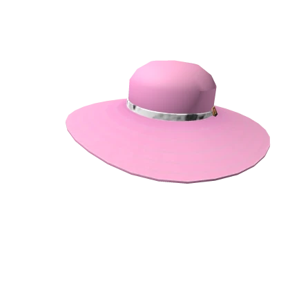 Pink Flower Banded Sunhat