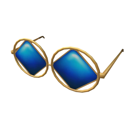 Golden Framed Square Glasses