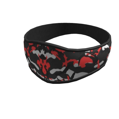 Red-Camo Fashion Mask