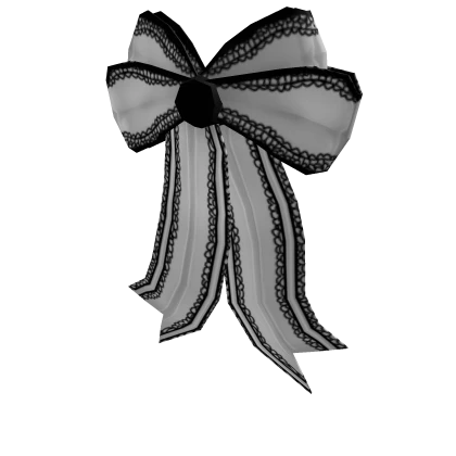 Lovely Black n White Lace Bow (v.1)