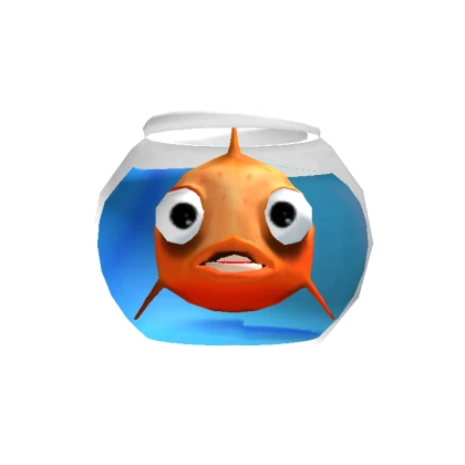 Gold Fish and Bowl with Facial Animation