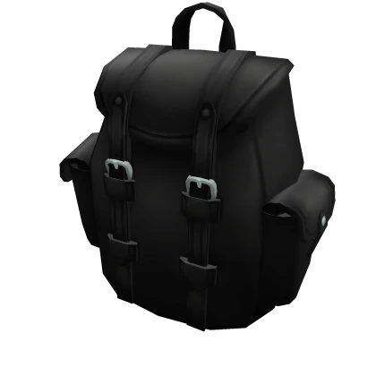 Black Leather Backpack