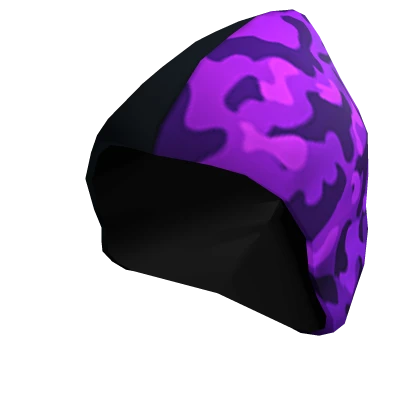 Purple Half Camo Hood