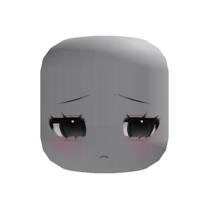 cute kawaii upset anime eyes