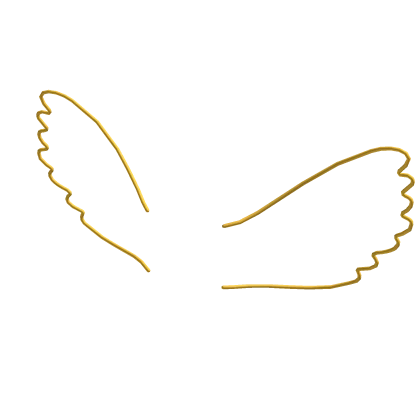 Doodle Angel Wings (Gold)