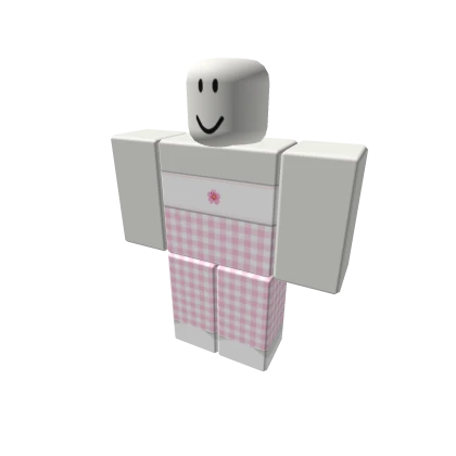 Cute Pink Preppy Plaid Aesthetic Y2K Bloxburg Soft