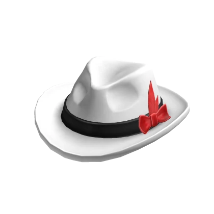 White Homburg Hat