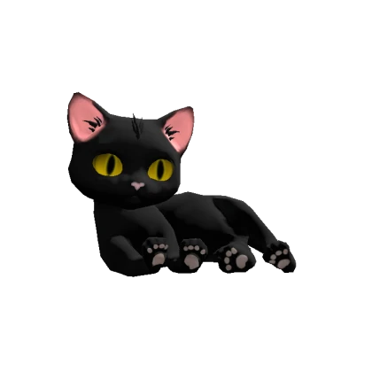 Yellow Eyes Headless Black Cat