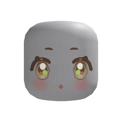 🍀Animated Pastel Chibi Eyes Face (Brown)