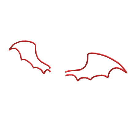 Doodle Devil Wings (Red)