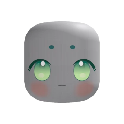 🍀Animated Soft Chibi Eyes Face (Green)