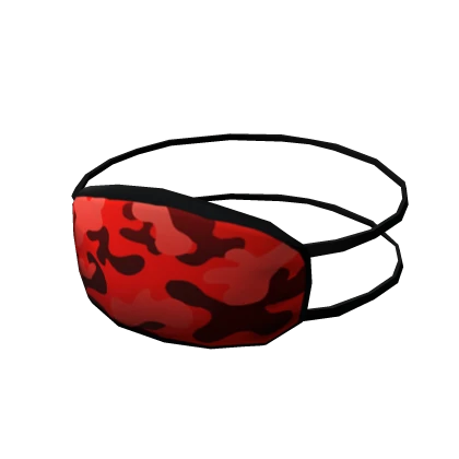 Red Camo Fashion Mask