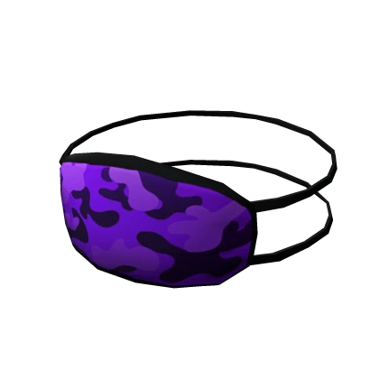 Purple Camo Fashion Mask