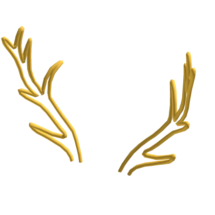 Doodle Antlers (Gold)