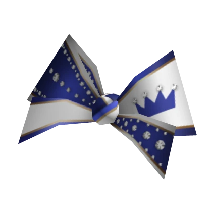 Royal Cheer Bow - Blue