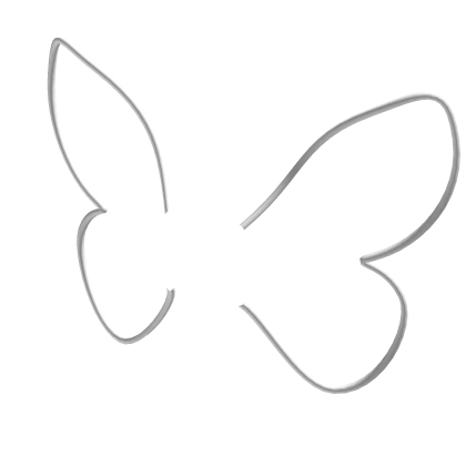 Doodle Butterfly Wings (White)