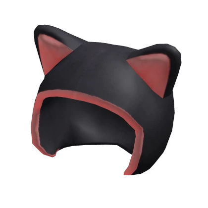 Neon Cat Hood in Red