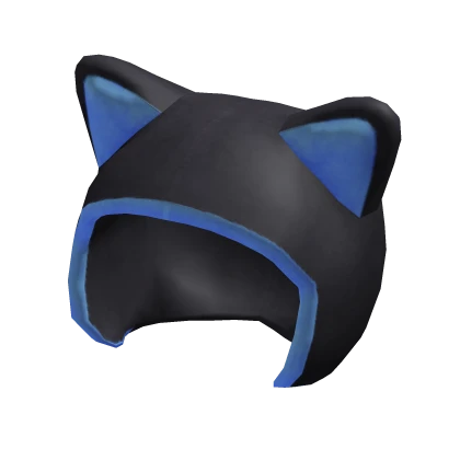 Neon Cat Hood in Blue