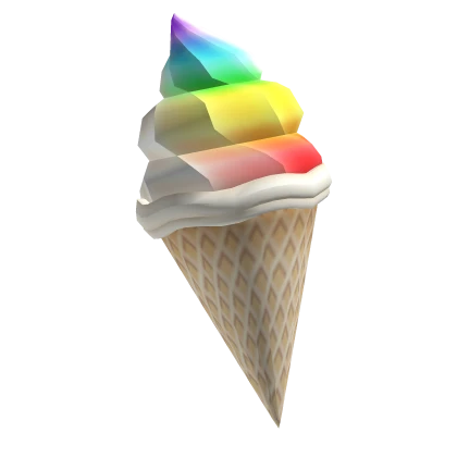 Soft Serve Rainbow Icecream