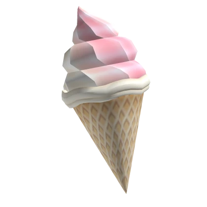 Soft Serve Strawberry n Vanilla Icecream