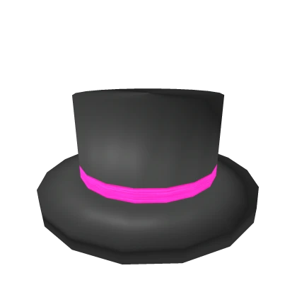 Neon Pink Banded Top Hat