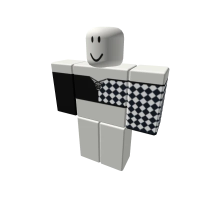 Checkered Off Shoulder