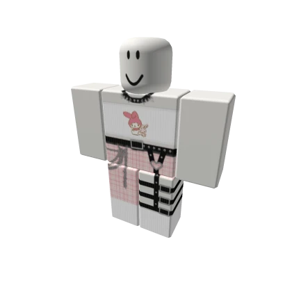 Cute Melody Plaid Shorts w/ Belt