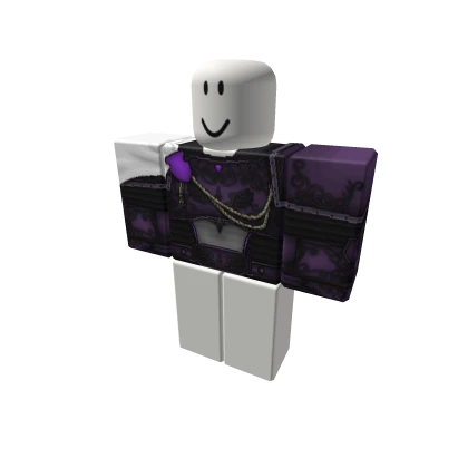 Caped Purple Knight Armor Shirt 1