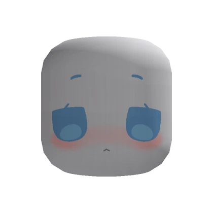 🍀Animated Sleepy Chibi Eyes Face (Blue)