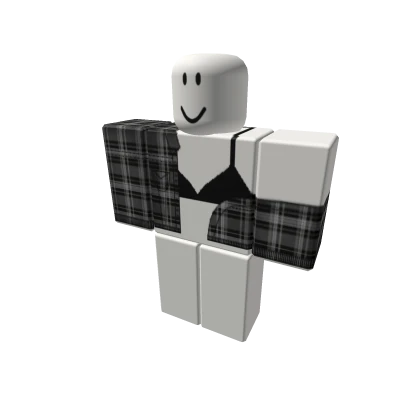 Plaid Jacket w/ Tank Top