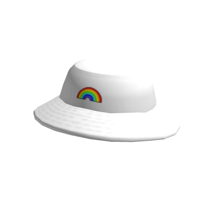 Rainbow Trendy Hat (Cream)