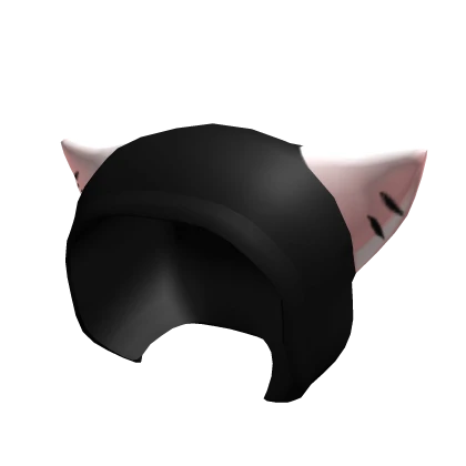 Sad Cat Hood (Pink)