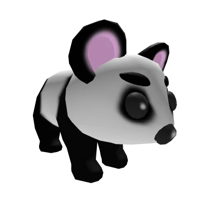 Companion Critter: Oversized Panda With Eyebrows