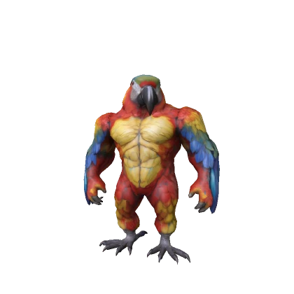 Cute Rainbow Macaw Parrot 💙💛❤️ Funny Animal