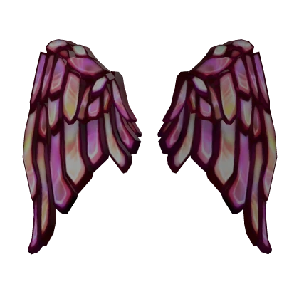 Stained Glass Wings in Rose