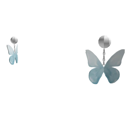 Butterfly Earrings in Blue