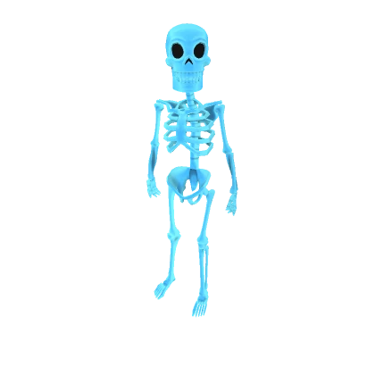 Glowing X-Ray Skeleton