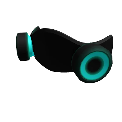 Rave Mask in Cyan