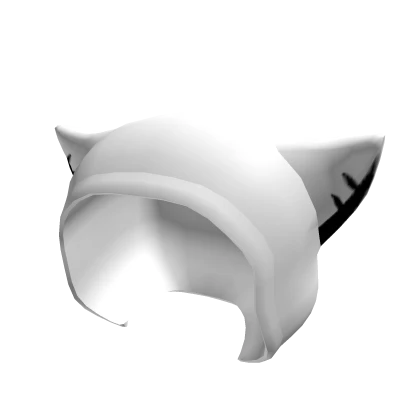 Sad Cat Hood (White)