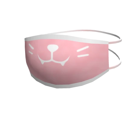 Kitty Face Mask in Pink