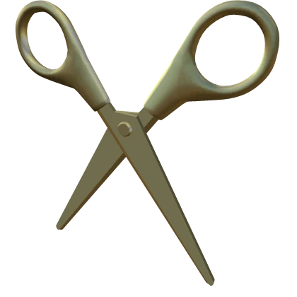 Giant Golden Scissors