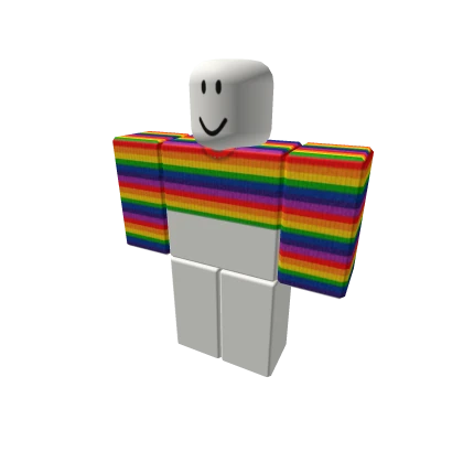 rainbow striped sweater