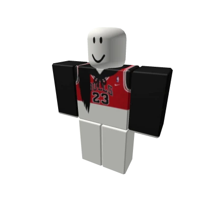 Bulls Jersey Cropped with Black Hair