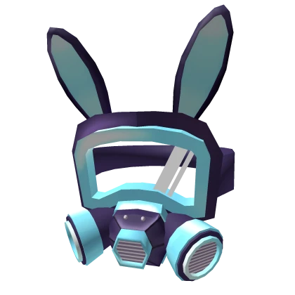 Baby Blue Bunny Gas Mask