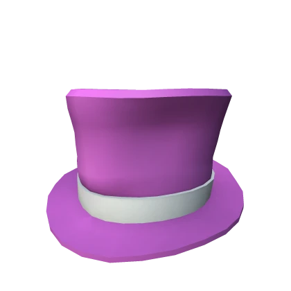 Classic White Banded Pink TopHat