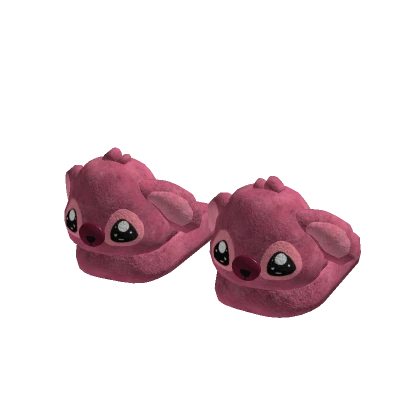 Cute Pink Alien Slippers