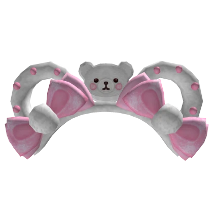 Polar Bear Headband Pink