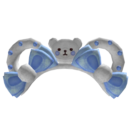 Polar Bear Headband Blue